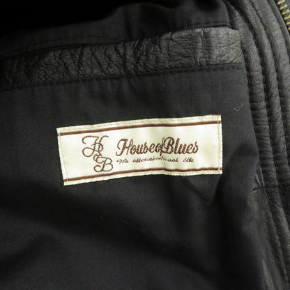 House of Blues | ハウスオブブルース ラムレザー ジャケット レザー ブラック サイズ：4【瀬戸大橋店】