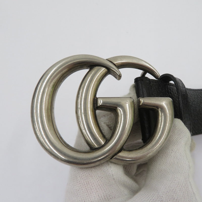 GUCCI | グッチ ダブルG バックル ワイド ベルト ベルト 406831・480199 ブラック【瀬戸大橋店】
