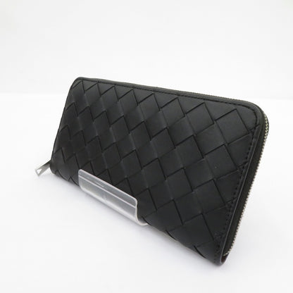 BOTTEGA VENETA | ボッテガヴェネタ イントレチャート ジップアラウンドウォレット 長財布 814838 ブラック【瀬戸大橋店】