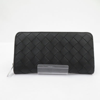 BOTTEGA VENETA | ボッテガヴェネタ イントレチャート ジップアラウンドウォレット 長財布 814838 ブラック【瀬戸大橋店】