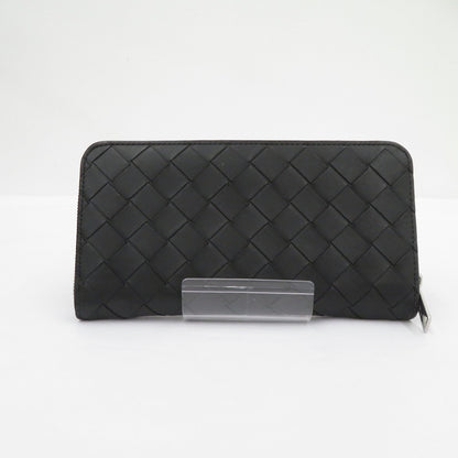 BOTTEGA VENETA | ボッテガヴェネタ イントレチャート ジップアラウンドウォレット 長財布 814838 ブラック【瀬戸大橋店】