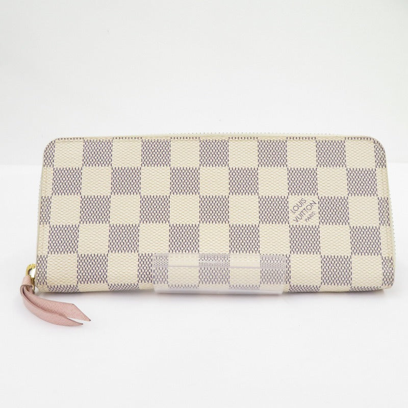 LOUIS VUITTON | ルイ・ヴィトン ダミエ アズール ポルトフォイユ・クレマンス 長財布 N61264 グレー×ベージュ【瀬戸大橋店】