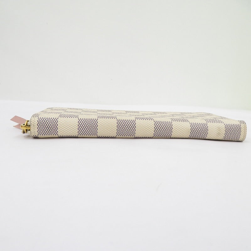 LOUIS VUITTON | ルイ・ヴィトン ダミエ アズール ポルトフォイユ・クレマンス 長財布 N61264 グレー×ベージュ【瀬戸大橋店】
