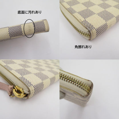 LOUIS VUITTON | ルイ・ヴィトン ダミエ アズール ポルトフォイユ・クレマンス 長財布 N61264 グレー×ベージュ【瀬戸大橋店】