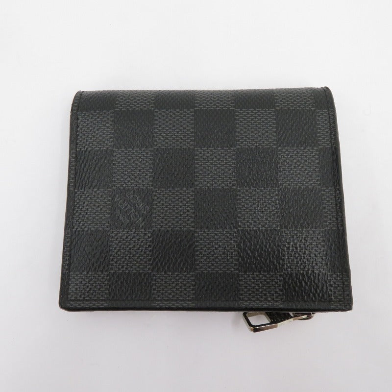 LOUIS VUITTON | ルイ・ヴィトン ダミエ グラフィット ポルトフォイユ・スマート 二つ折り財布 N64021 ブラック【瀬戸大橋店】
