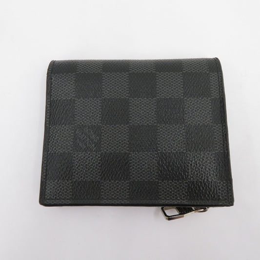 LOUIS VUITTON | ルイ・ヴィトン ダミエ グラフィット ポルトフォイユ・スマート 二つ折り財布 N64021 ブラック【瀬戸大橋店】