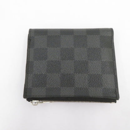 LOUIS VUITTON | ルイ・ヴィトン ダミエ グラフィット ポルトフォイユ・スマート 二つ折り財布 N64021 ブラック【瀬戸大橋店】