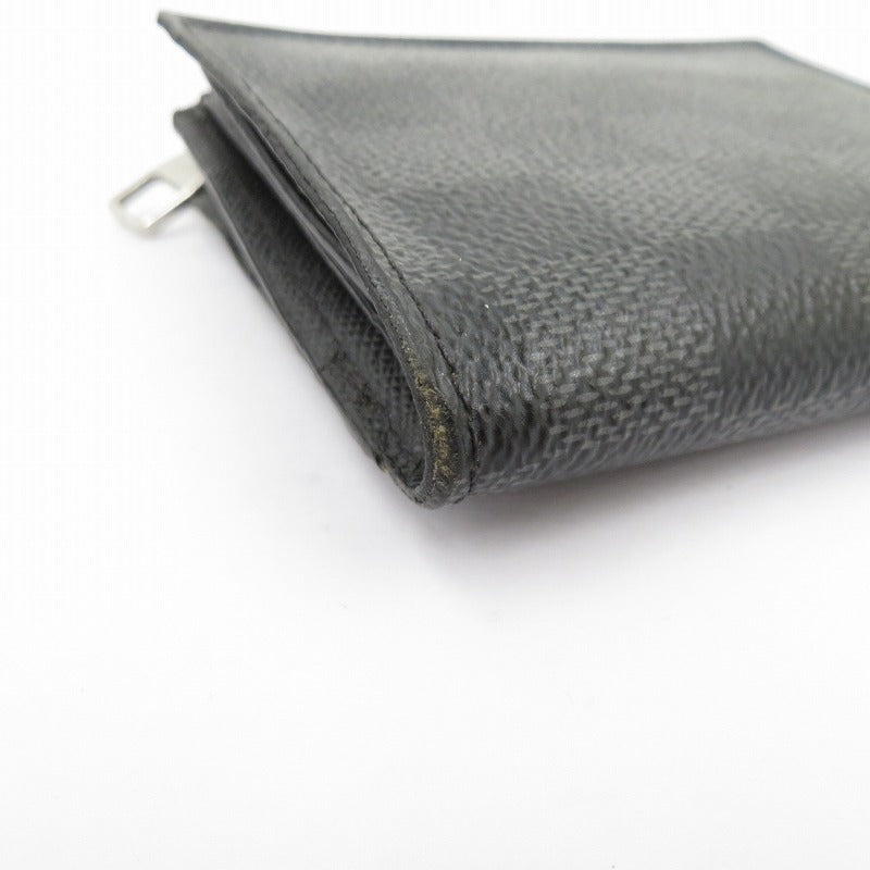 LOUIS VUITTON | ルイ・ヴィトン ダミエ グラフィット ポルトフォイユ・スマート 二つ折り財布 N64021 ブラック【瀬戸大橋店】