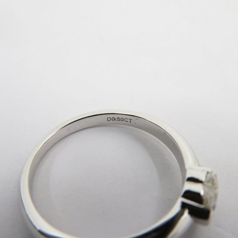 S925/D0.5ct リング・指輪 サイズ:約16号 シルバー【瀬戸大橋店】