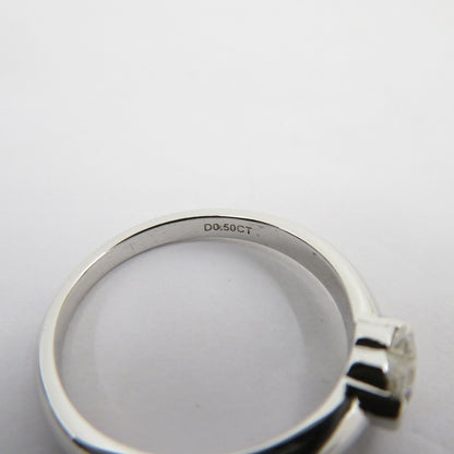 S925/D0.5ct リング・指輪 サイズ:約16号 シルバー【瀬戸大橋店】