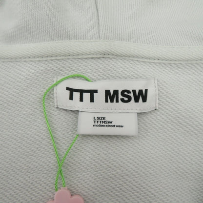 TTT MSW | ティー Big Logo Zip Up Hoodie パーカー TTT-26AW-CT03 ライトブルー サイズ：L【瀬戸大橋店】