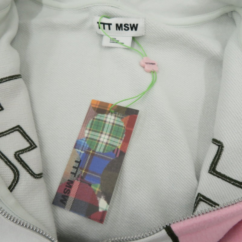 TTT MSW | ティー Big Logo Zip Up Hoodie パーカー TTT-26AW-CT03 ライトブルー サイズ：L【瀬戸大橋店】