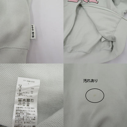 TTT MSW | ティー Big Logo Zip Up Hoodie パーカー TTT-26AW-CT03 ライトブルー サイズ：L【瀬戸大橋店】