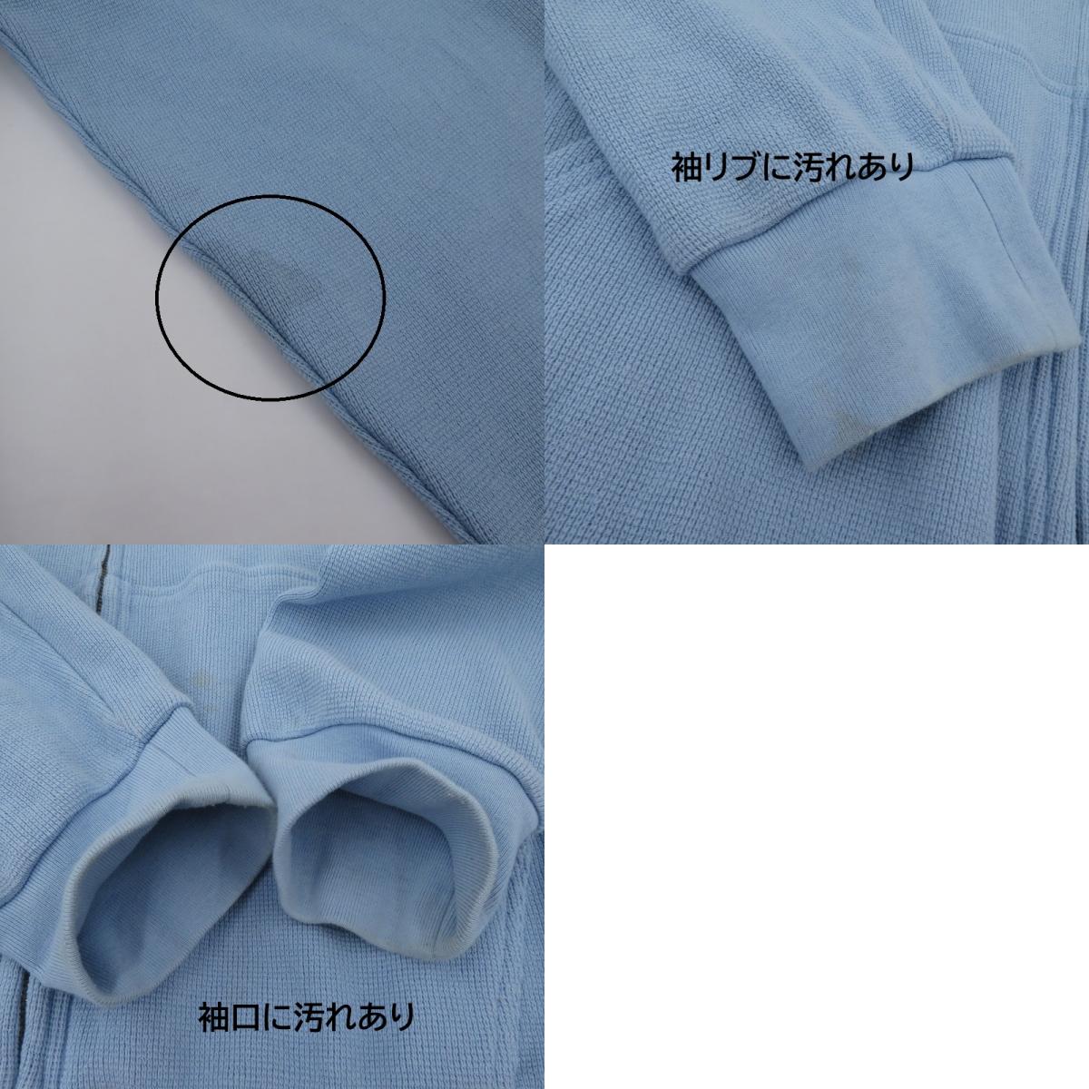 BlackEyePatch | ブラックアイパッチ SMALL OG THERMAL ZIP HOODIE BLUE パーカー ライトブルー サイズ：L【瀬戸大橋店】