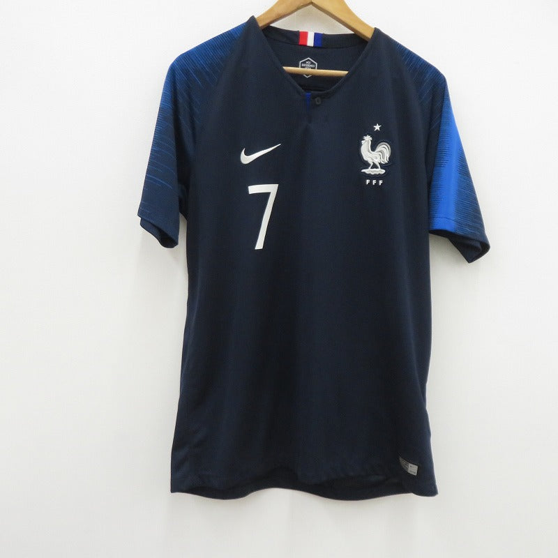 NIKE | ナイキ 18-19フランス代表/アントワーヌ・グリーズマン ゲームシャツ 半袖シャツ 893872-451 ブルー サイズ：L【瀬戸大橋店】