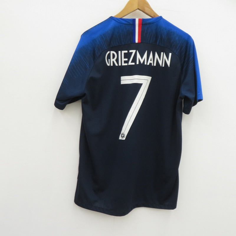 NIKE | ナイキ 18-19フランス代表/アントワーヌ・グリーズマン ゲームシャツ 半袖シャツ 893872-451 ブルー サイズ：L【瀬戸大橋店】
