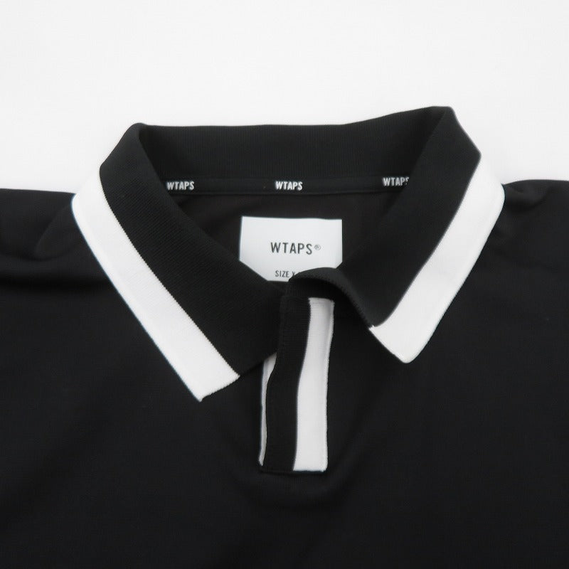 W)TAPS | ダブルタップス DUP 02 / SS / POLY. COOLMAX ポロシャツ 261ATDT-CSM26 ブラック サイズ：2【瀬戸大橋店】