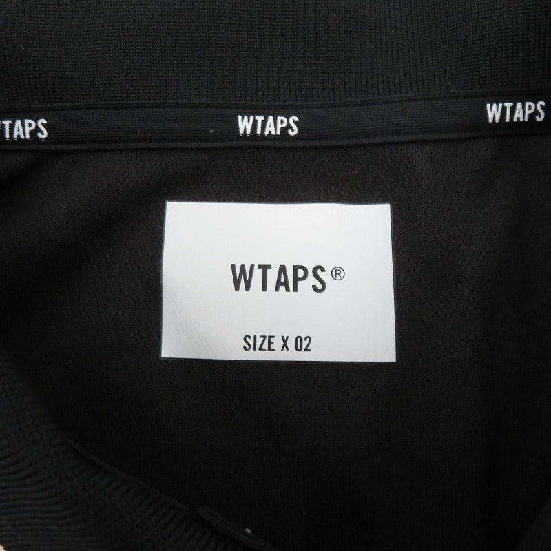 W)TAPS | ダブルタップス DUP 02 / SS / POLY. COOLMAX ポロシャツ 261ATDT-CSM26 ブラック サイズ：2【瀬戸大橋店】