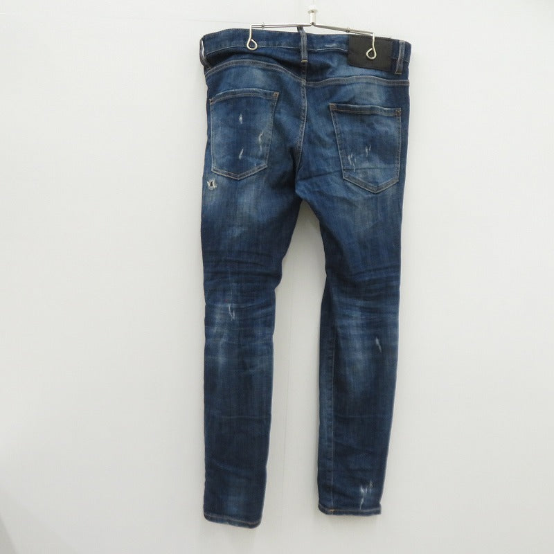 DSQUARED2 | ディースクエアード Skater Jean ダメージ加工 デニムパンツ S79LA0009 S30342 インディゴ サイズ：48【瀬戸大橋店】