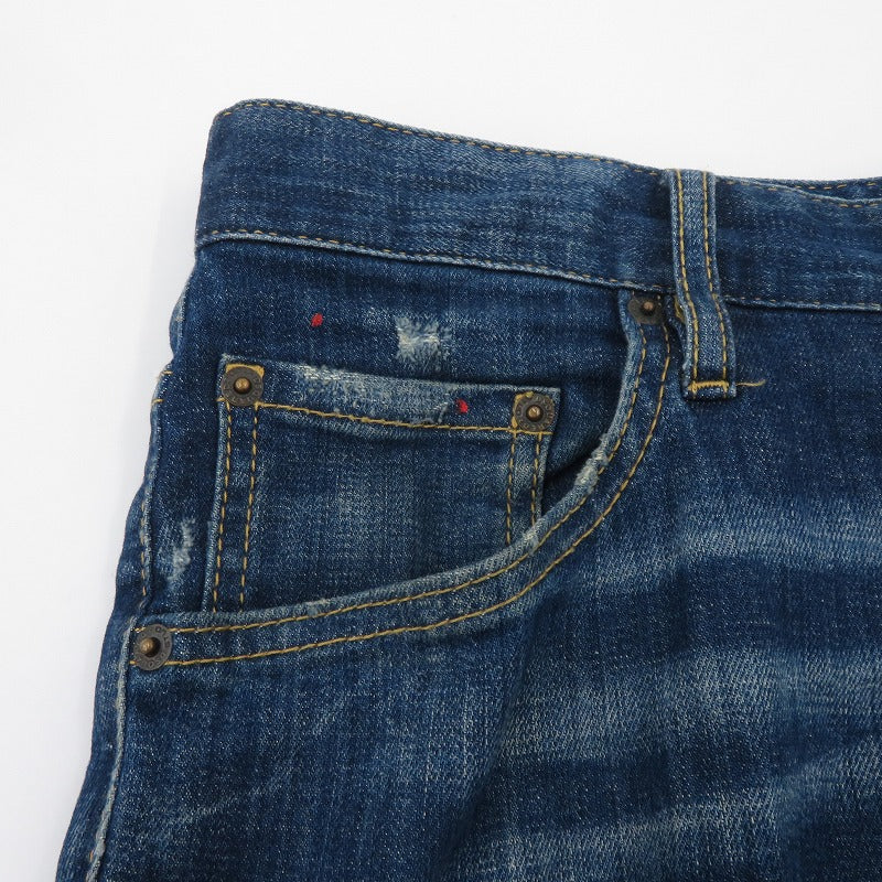 DSQUARED2 | ディースクエアード Skater Jean ダメージ加工 デニムパンツ S79LA0009 S30342 インディゴ サイズ：48【瀬戸大橋店】