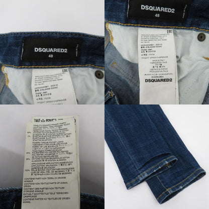 DSQUARED2 | ディースクエアード Skater Jean ダメージ加工 デニムパンツ S79LA0009 S30342 インディゴ サイズ：48【瀬戸大橋店】