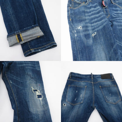 DSQUARED2 | ディースクエアード Skater Jean ダメージ加工 デニムパンツ S79LA0009 S30342 インディゴ サイズ：48【瀬戸大橋店】