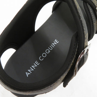 ANNE COQUINE 厚底サンダル サンダル サイズ：M(23～23.5cm) ブラウン【瀬戸大橋店】