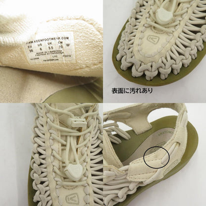 KEEN | キーン ウィメンズ ユニーク サンダル 1018698 サイズ:23.0cm ホワイト 23cm【瀬戸大橋店】