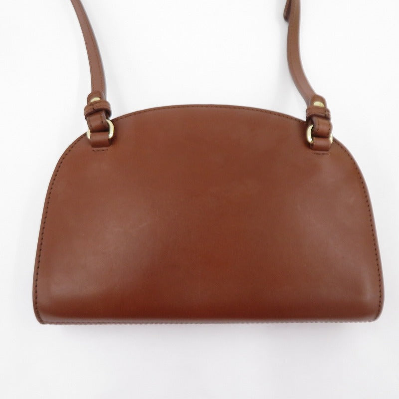 A.P.C | アーペーセー CLUTCH DEMI-LUNE ショルダーバッグ ブラウン【瀬戸大橋店】