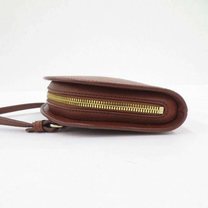 A.P.C | アーペーセー CLUTCH DEMI-LUNE ショルダーバッグ ブラウン【瀬戸大橋店】