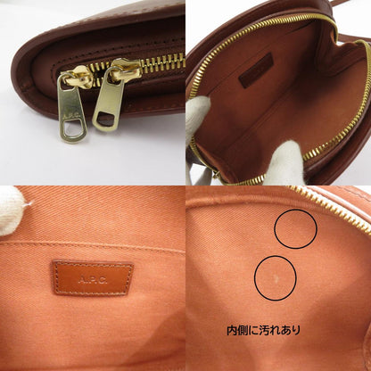 A.P.C | アーペーセー CLUTCH DEMI-LUNE ショルダーバッグ ブラウン【瀬戸大橋店】