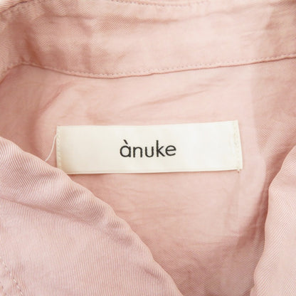 anuke Twill Over Shirts 24SS 半袖シャツ 62410404 ピンク サイズ：FreeSize【瀬戸大橋店】