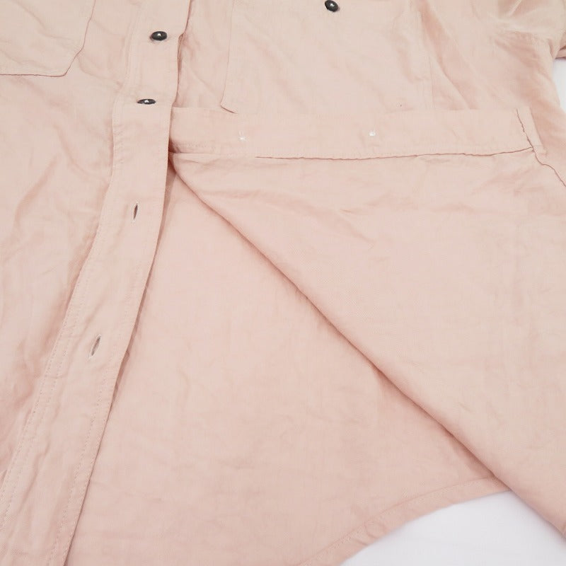 anuke Twill Over Shirts 24SS 半袖シャツ 62410404 ピンク サイズ：FreeSize【瀬戸大橋店】