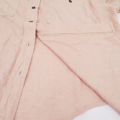 anuke Twill Over Shirts 24SS 半袖シャツ 62410404 ピンク サイズ：FreeSize【瀬戸大橋店】