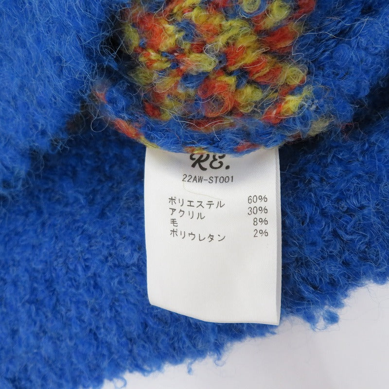 RE. ロゴニット ニット ブルー サイズ：不明【瀬戸大橋店】