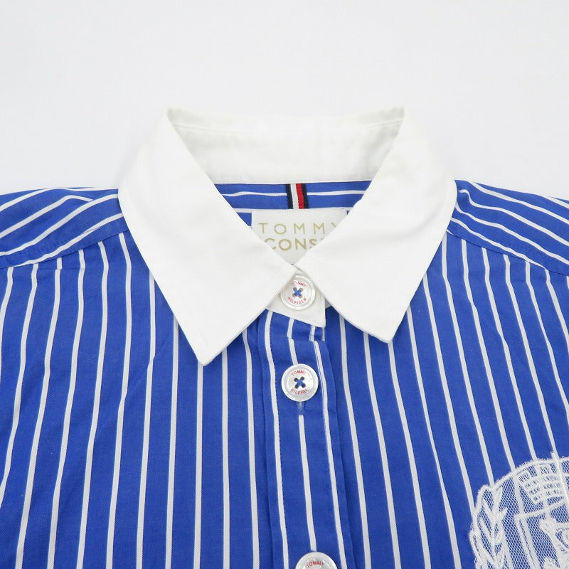 TOMMY HILFIGER | トミーヒルフィガー ストライプ柄 ワンピース ブルー サイズ：34【瀬戸大橋店】