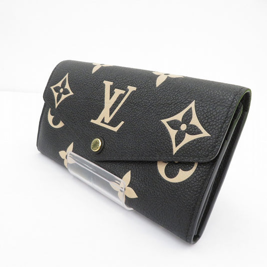 LOUIS VUITTON | ルイ・ヴィトン ポルトフォイユ・サラ バイカラー モノグラム アンプラント 長財布 M80496 ブラック【瀬戸大橋店】