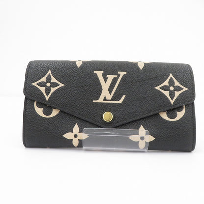 LOUIS VUITTON | ルイ・ヴィトン ポルトフォイユ・サラ バイカラー モノグラム アンプラント 長財布 M80496 ブラック【瀬戸大橋店】
