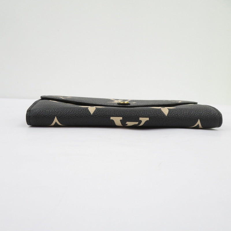 LOUIS VUITTON | ルイ・ヴィトン ポルトフォイユ・サラ バイカラー モノグラム アンプラント 長財布 M80496 ブラック【瀬戸大橋店】