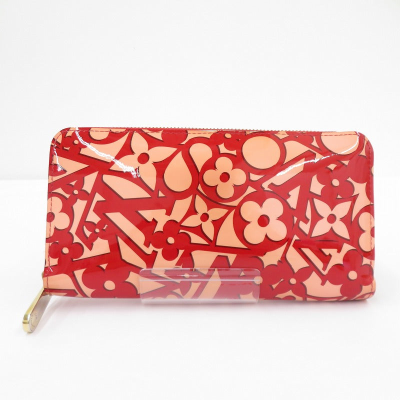 LOUIS VUITTON | ルイ・ヴィトン ヴェルニ スイート・モノグラム ジッピーウォレット モノグラム 長財布 M90125 レッド【瀬戸大橋店】