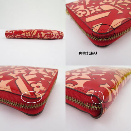 LOUIS VUITTON | ルイ・ヴィトン ヴェルニ スイート・モノグラム ジッピーウォレット モノグラム 長財布 M90125 レッド【瀬戸大橋店】