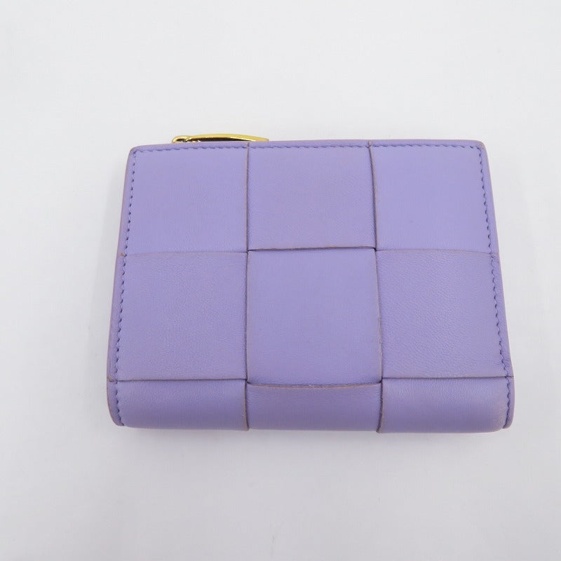 BOTTEGA VENETA | ボッテガヴェネタ カセット スモール 二つ折り財布 742698 パープル【瀬戸大橋店】