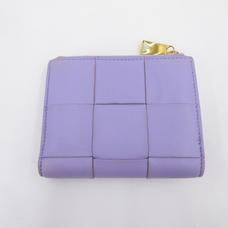 BOTTEGA VENETA | ボッテガヴェネタ カセット スモール 二つ折り財布 742698 パープル【瀬戸大橋店】