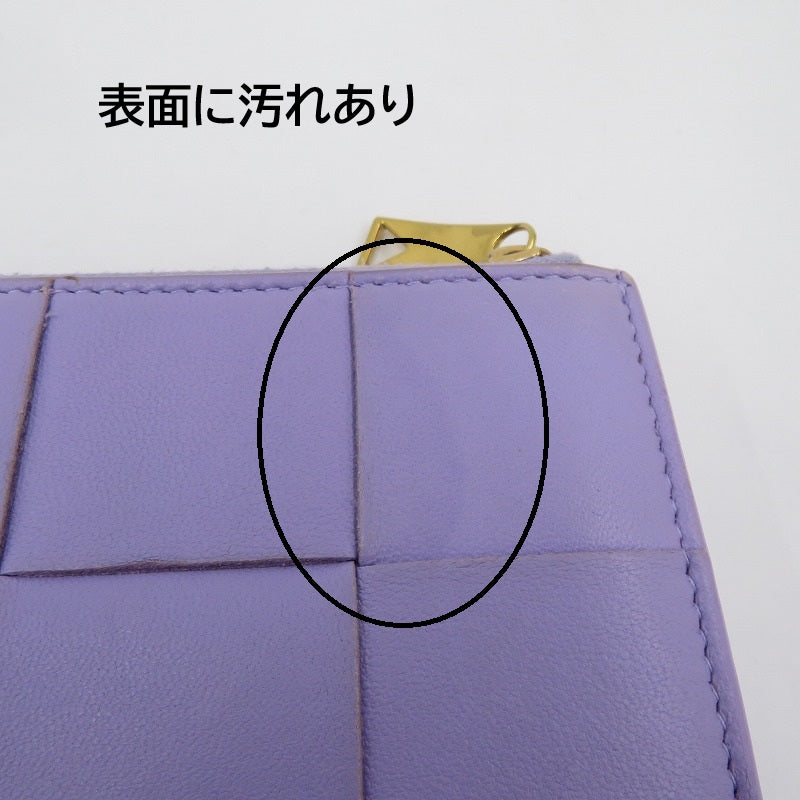 BOTTEGA VENETA | ボッテガヴェネタ カセット スモール 二つ折り財布 742698 パープル【瀬戸大橋店】