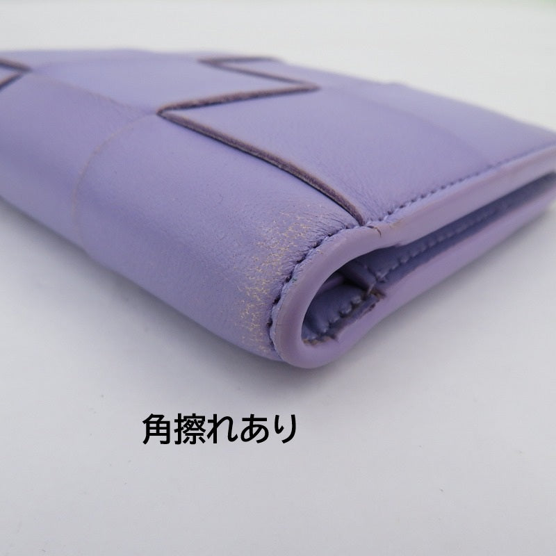BOTTEGA VENETA | ボッテガヴェネタ カセット スモール 二つ折り財布 742698 パープル【瀬戸大橋店】