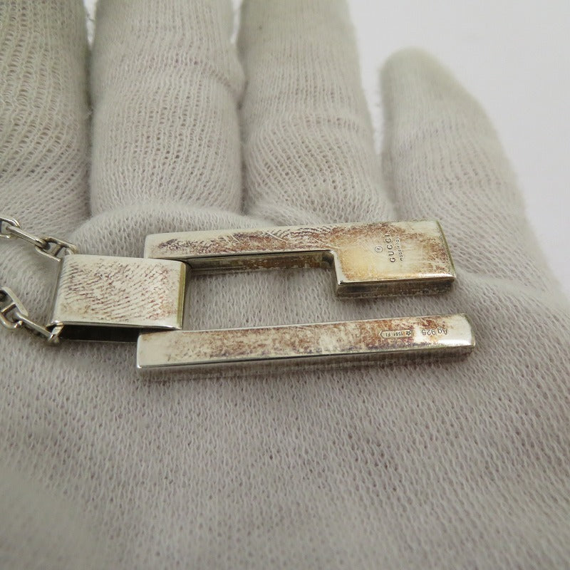 GUCCI | グッチ Gロゴ プレート ネックレス 145171 シルバー【瀬戸大橋店】
