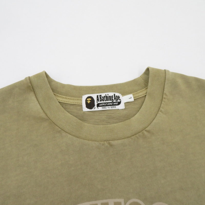A BATHING APE | アベイシングエイプ Firework by Bathing Ape Tee 半袖Ｔシャツ 002CSK801317M ベージュ サイズ：L【瀬戸大橋店】