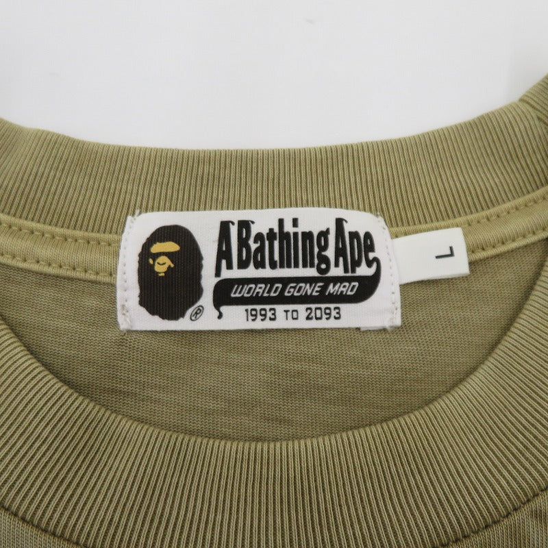 A BATHING APE | アベイシングエイプ Firework by Bathing Ape Tee 半袖Ｔシャツ 002CSK801317M ベージュ サイズ：L【瀬戸大橋店】
