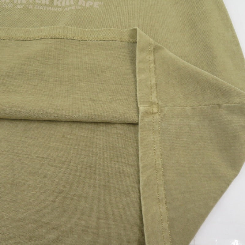A BATHING APE | アベイシングエイプ Firework by Bathing Ape Tee 半袖Ｔシャツ 002CSK801317M ベージュ サイズ：L【瀬戸大橋店】