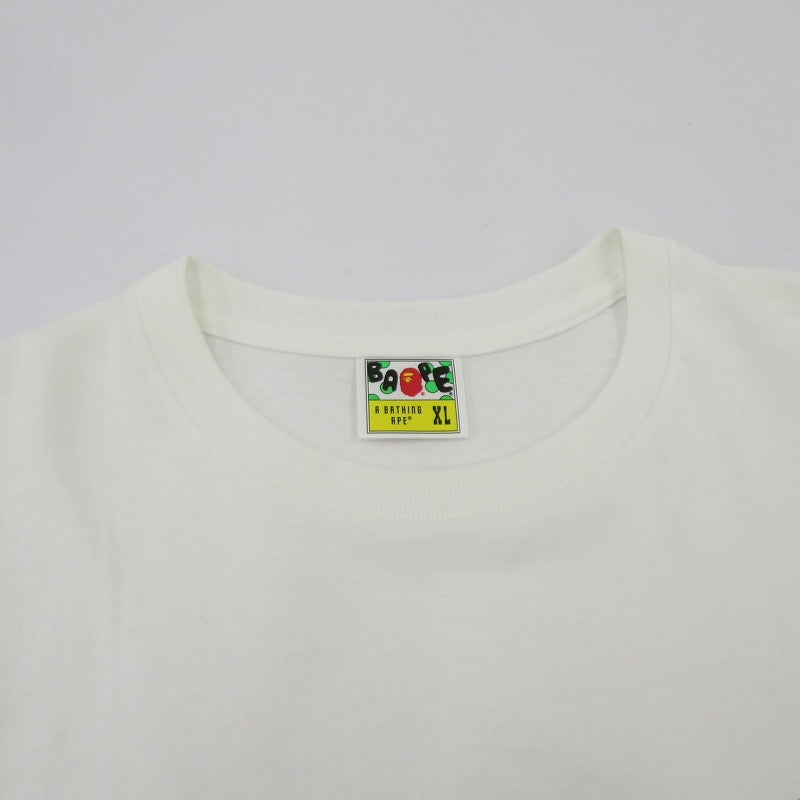 A BATHING APE | アベイシングエイプ TRIAL CAMO APE FACE STA TEE 半袖Ｔシャツ 001TEL301035M ホワイト サイズ：XL【瀬戸大橋店】